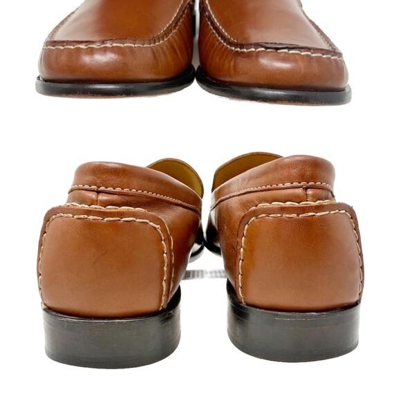 Cole Haan Stitched Moc Toe Loafers Womens 8.5 B Leather Slip-On Flats - Picture 9 of 16